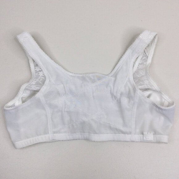 Exquisite Form FULLY® Front Close Wirefree Posture Bra with Lace 36B White - Picture 4 of 13